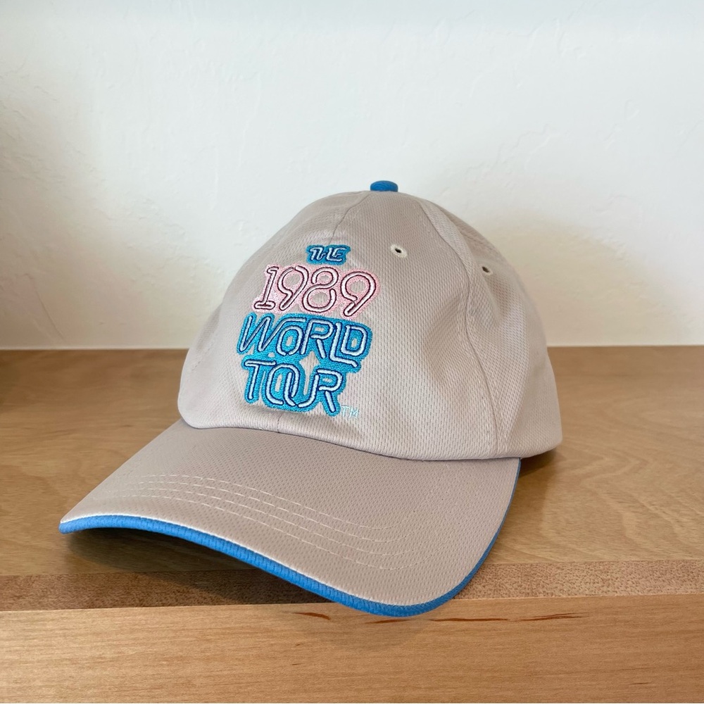 Taylor Swift The 1989 World Tour Mesh Grey Blue Embroidered Baseball Hat Cap - Picture 4 of 7